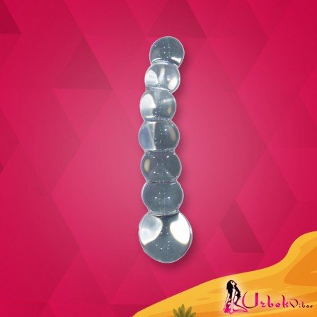 Ultra Beaded Crystal Glass Dildo GD 008